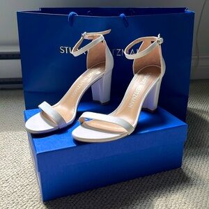 Stuart Weitzman NearlyNude - White Size 9 Leather